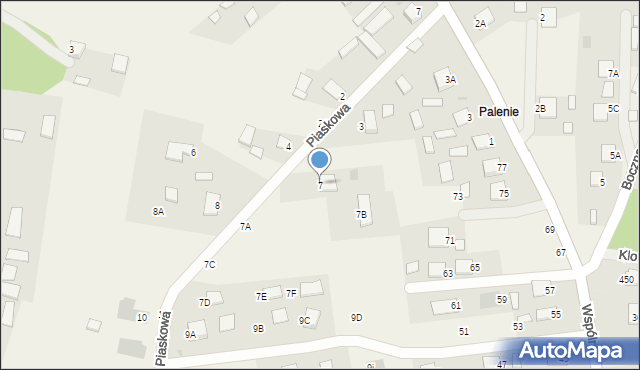 Jastkowice, Piaskowa, 7, mapa Jastkowice