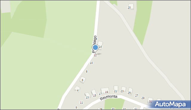 Jastrzębie-Zdrój, Pileckiego Witolda, rtm., 12, mapa Jastrzębie-Zdrój