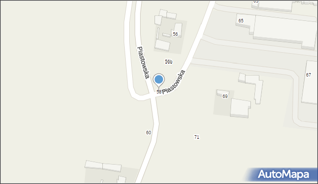 Jawczyce, Piastowska, 58, mapa Jawczyce