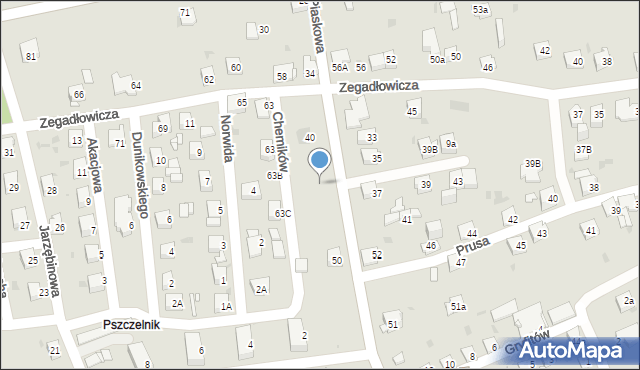 Jaworzno, Piaskowa, 44, mapa Jaworzno