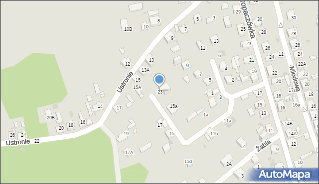 Jaworzno, Piaszczysta, 23, mapa Jaworzno