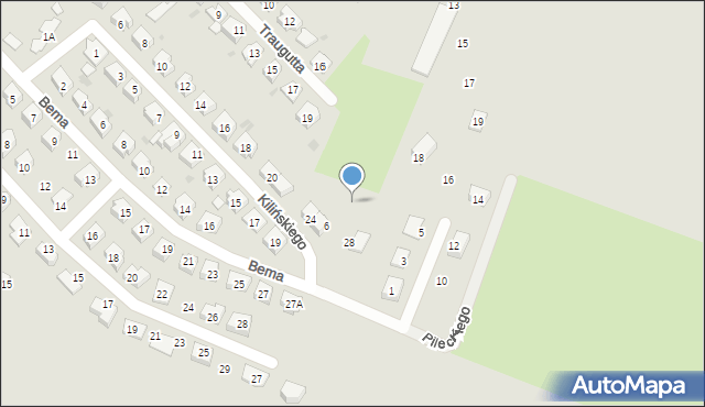 Jaworzyna Śląska, Pileckiego Witolda, rtm., 7, mapa Jaworzyna Śląska