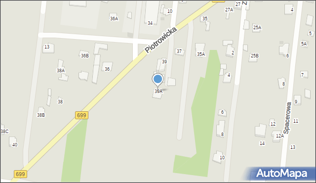 Jedlnia-Letnisko, Piotrowicka, 39A, mapa Jedlnia-Letnisko