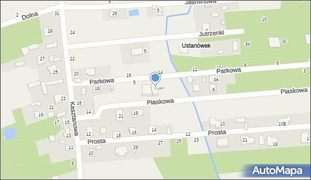 Jeziórko, Piaskowa, 4a, mapa Jeziórko