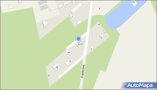 Józefów, Piaskowa, 4, mapa Józefów