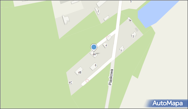 Józefów, Piaskowa, 4A, mapa Józefów