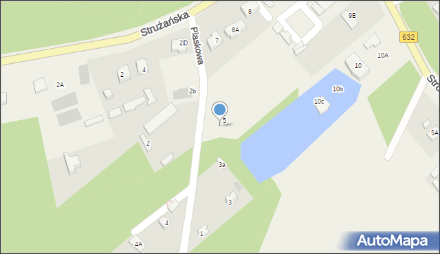 Józefów, Piaskowa, 5a, mapa Józefów