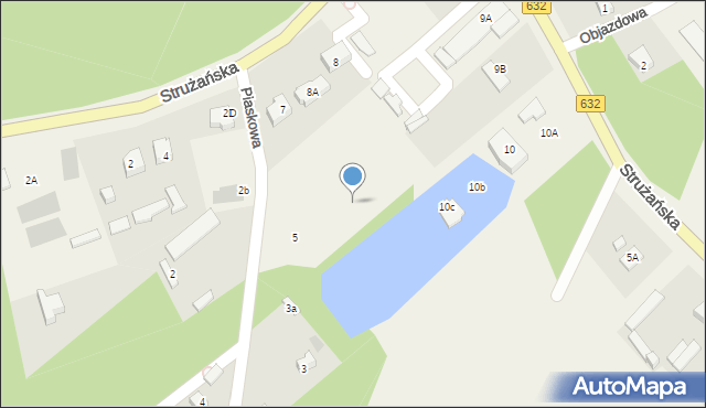 Józefów, Piaskowa, 5c, mapa Józefów