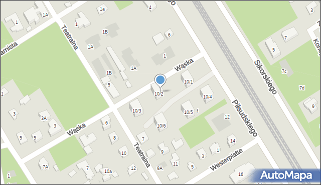 Józefów, Piłsudskiego Józefa, marsz., 10BL2, mapa Józefów