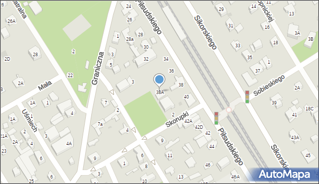 Józefów, Piłsudskiego Józefa, marsz., 38A, mapa Józefów