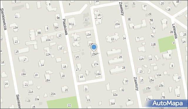 Józefów, Piaskowa, 15A, mapa Józefów