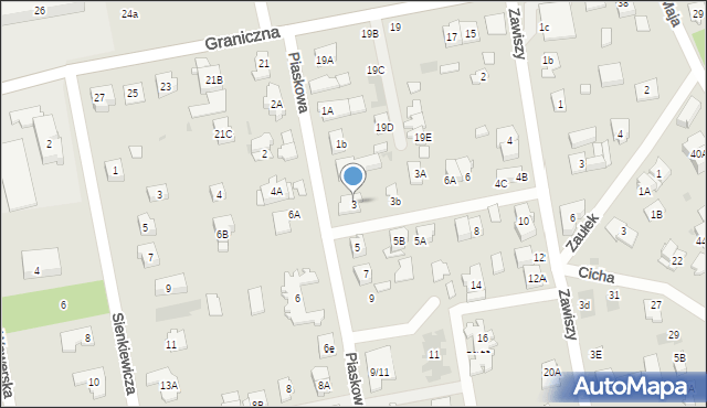 Józefów, Piaskowa, 3, mapa Józefów