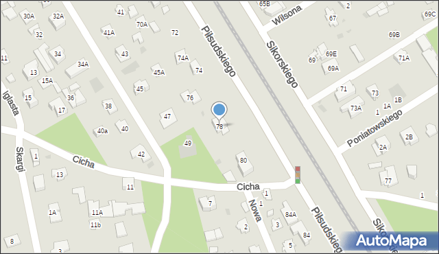 Józefów, Piłsudskiego Józefa, marsz., 78, mapa Józefów