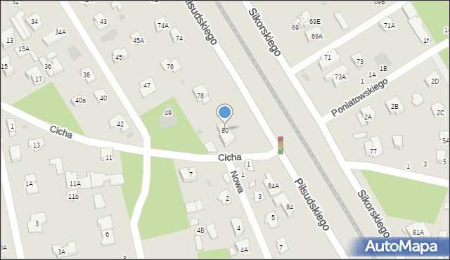 Józefów, Piłsudskiego Józefa, marsz., 80, mapa Józefów