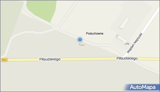 Józefów, Piłsudskiego Józefa, marsz., 68, mapa Józefów