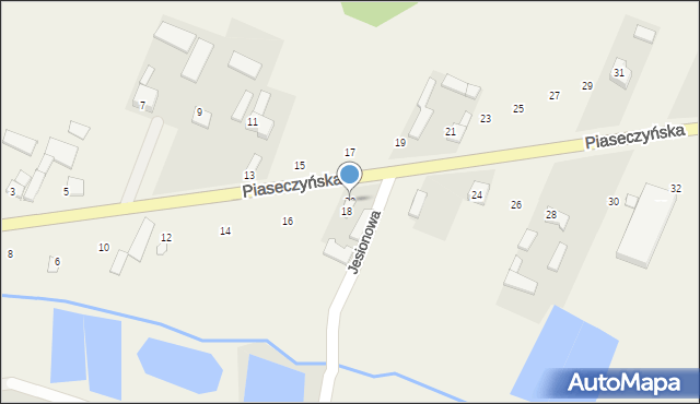 Józefowice, Piaseczyńska, 20, mapa Józefowice