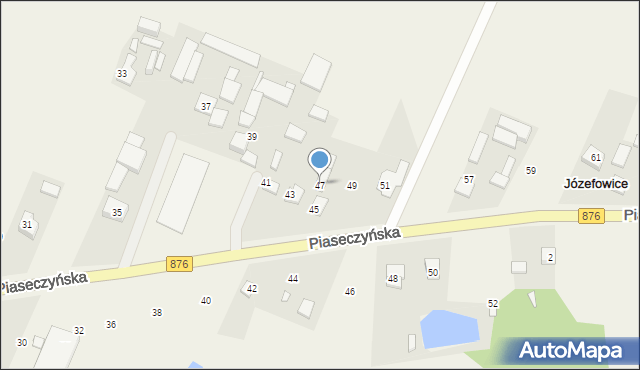 Józefowice, Piaseczyńska, 47, mapa Józefowice