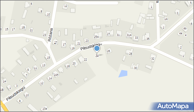 Kadzidło, Piłsudskiego Józefa, marsz., 24, mapa Kadzidło