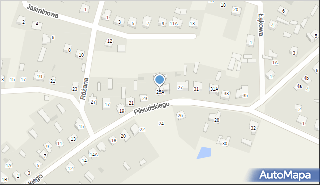 Kadzidło, Piłsudskiego Józefa, marsz., 25A, mapa Kadzidło