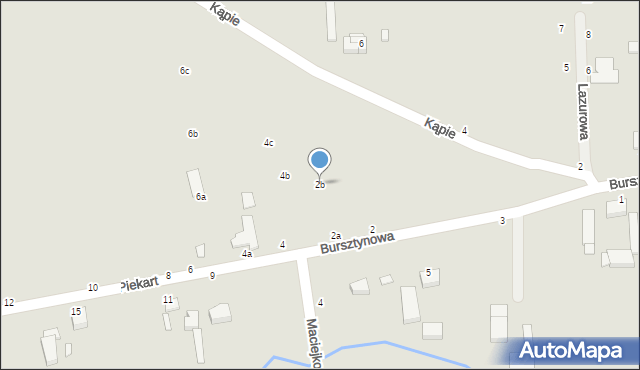 Kalisz, Piekart, 2b, mapa Kalisza