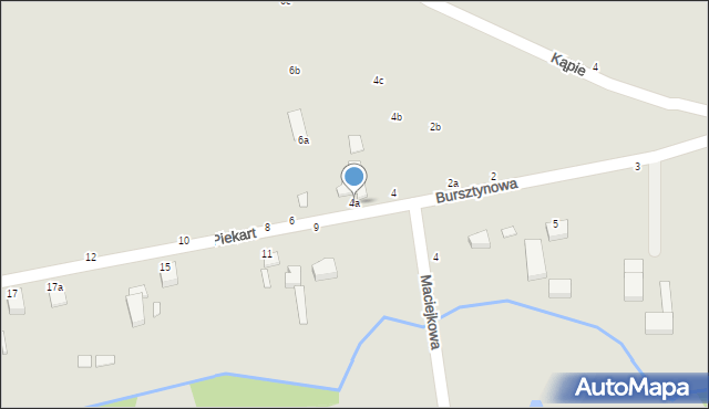 Kalisz, Piekart, 4a, mapa Kalisza