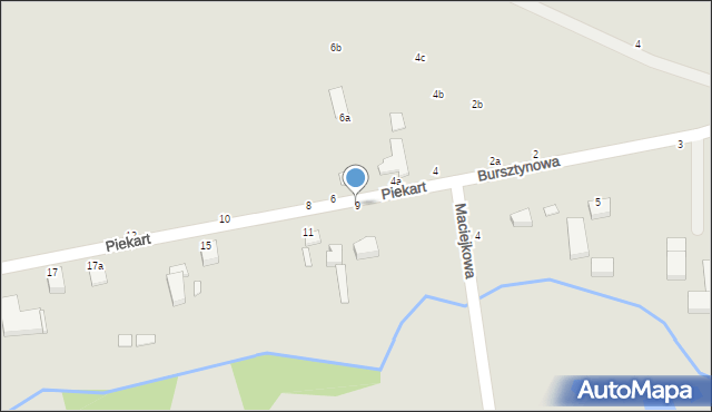 Kalisz, Piekart, 9, mapa Kalisza