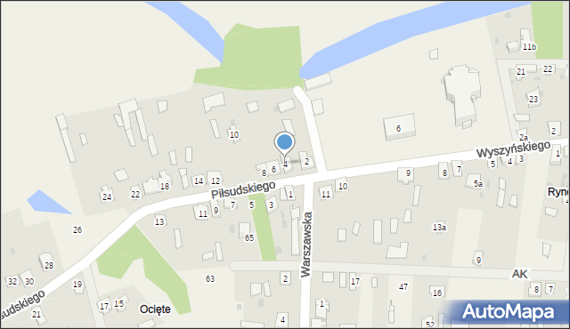 Kamieńczyk, Piłsudskiego Józefa, marsz., 4, mapa Kamieńczyk