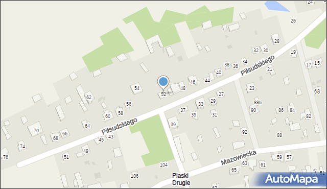 Kamieńczyk, Piłsudskiego Józefa, marsz., 52, mapa Kamieńczyk