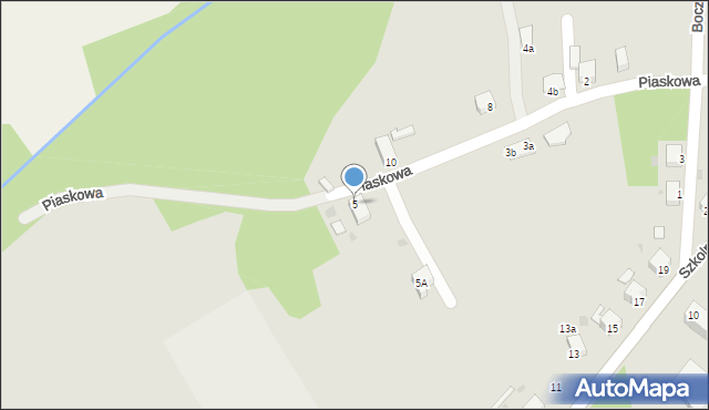 Kamieniec Ząbkowicki, Piaskowa, 5, mapa Kamieniec Ząbkowicki