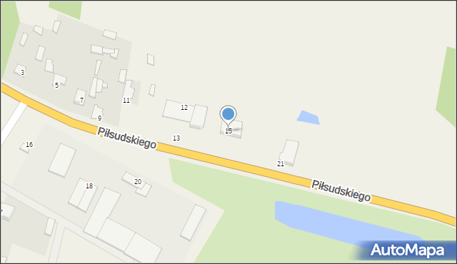 Kamionna, Piłsudskiego Józefa, marsz., 15, mapa Kamionna