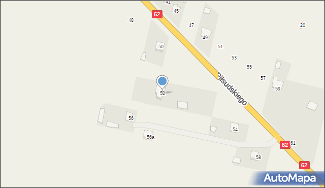 Kamionna, Piłsudskiego Józefa, marsz., 52, mapa Kamionna