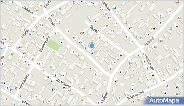 Karczew, Piaski, 4, mapa Karczew