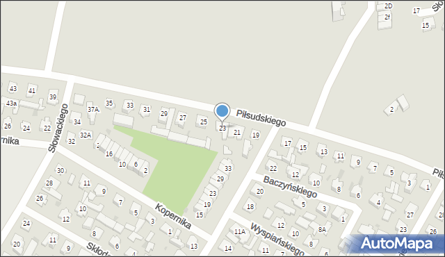 Karczew, Piłsudskiego Józefa, marsz., 23, mapa Karczew