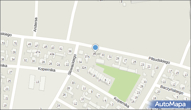 Karczew, Piłsudskiego Józefa, marsz., 37, mapa Karczew