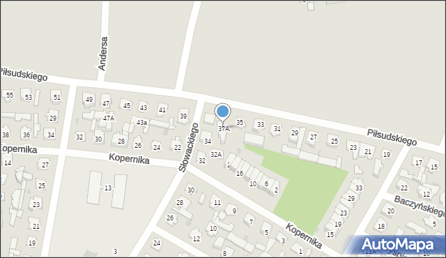 Karczew, Piłsudskiego Józefa, marsz., 37A, mapa Karczew