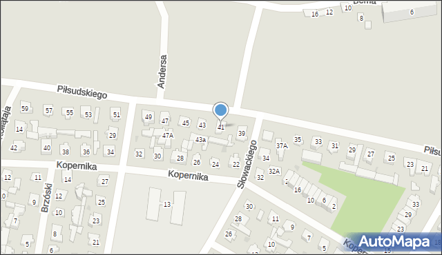 Karczew, Piłsudskiego Józefa, marsz., 41, mapa Karczew