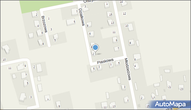 Karniewo, Piaskowa, 2, mapa Karniewo