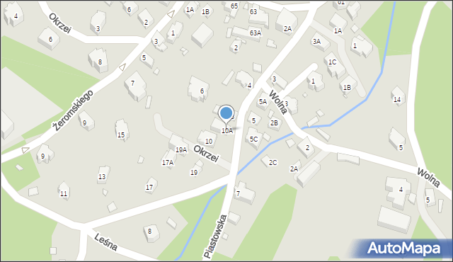 Karpacz, Piastowska, 10A, mapa Karpacz