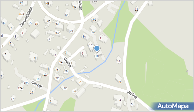 Karpacz, Piastowska, 1B, mapa Karpacz