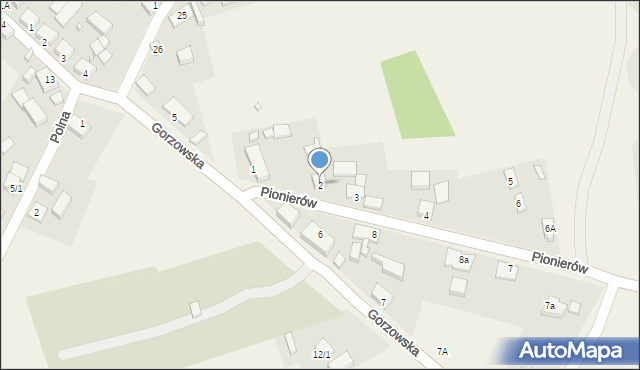 Karsko, Pionierów, 2, mapa Karsko