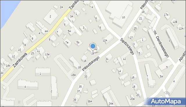Kartuzy, Piłsudskiego Józefa, marsz., 14, mapa Kartuzy
