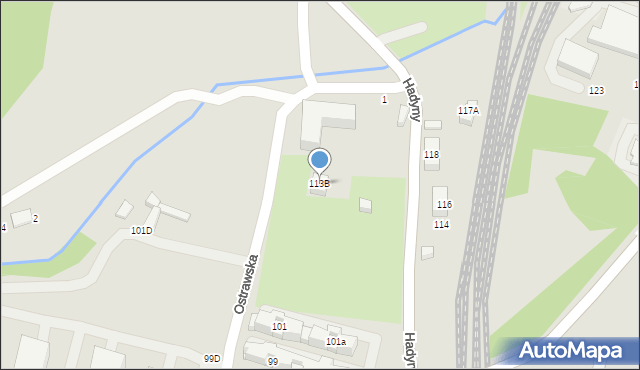 Katowice, Piotrowicka, 113B, mapa Katowic