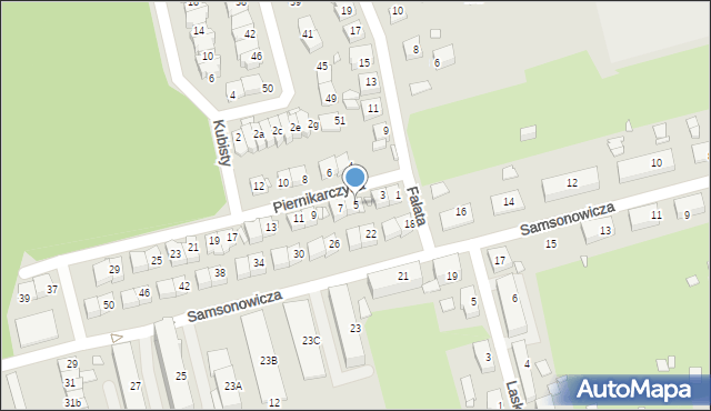 Katowice, Piernikarczyka Józefa, 5, mapa Katowic