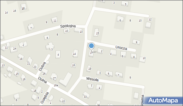 Kaźmierz, Piękna, 17, mapa Kaźmierz