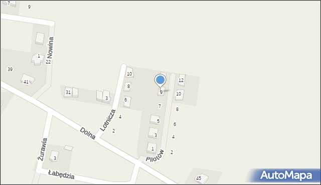 Kaźmierz, Pilotów, 9, mapa Kaźmierz