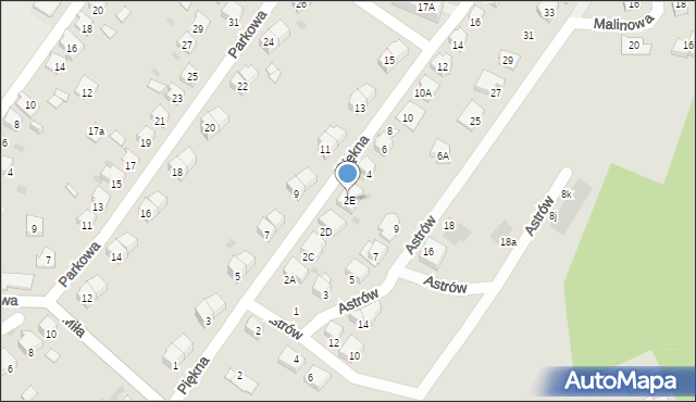 Kędzierzyn-Koźle, Piękna, 2E, mapa Kędzierzyna-Koźle