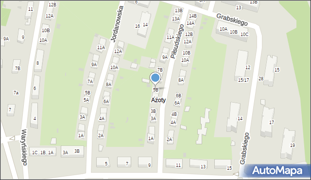 Kędzierzyn-Koźle, Piłsudskiego Józefa, marsz., 5B, mapa Kędzierzyna-Koźle