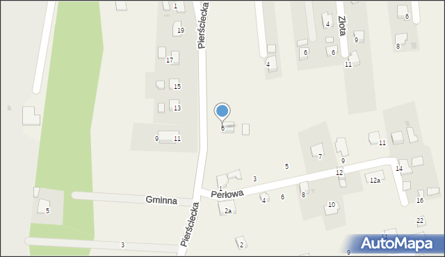 Kiczyce, Pierściecka, 6, mapa Kiczyce