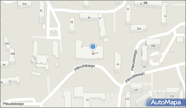Kielce, Piłsudskiego Józefa, marsz., 39, mapa Kielc