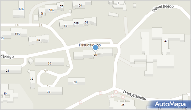 Kielce, Piłsudskiego Józefa, marsz., 40, mapa Kielc